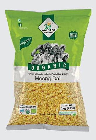 24 Mantra Moong Dal 2 LB (907 Grams)