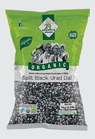 24 Mantra Urad Dal Black Split 2 LB (907 Grams)