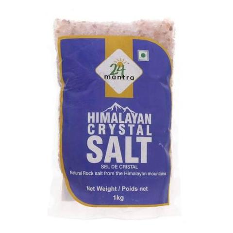 24 Mantra Himalayan Natural Rock Salt 2 LB (907 Grams)