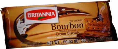 Britannia The Original Bourbon Cream Biscuits (Chocolate) 200 Gm